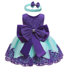 将图片加载到图库查看器，Luxury Modern Baby Girl Christmas Dress Newborn Baby Girls Bow Dresses For Baby 1st Year Birthday Party
