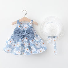 Load image into Gallery viewer, Modern Girl Summer New Baby Dress + Hat Baby Girl Outfits Dress for Princess Birthday Party Dress
