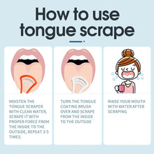 Load image into Gallery viewer, Y-Kelin Tongue Scraper Oral  Cleaner Brush Fresh Breath Cleaning Coated  Toothbrush  Hygiene Care Tools
