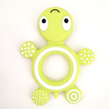 Load image into Gallery viewer, Baby Silicone Teethers Food  Cute Turtle Tiny  Teething Baby Shower Gifts Cartoon Animals Teether

