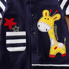 Load image into Gallery viewer, Baby Boy Rompers Giraffe Jumpsuits Baby grow Long Sleeve Cartoon Clothing Bodysuit In Modern Design

