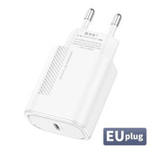 将图片加载到图库查看器，Small Black PD Charger USB 18W QC 4.0 USB Type C Fast Portable Wall Charger High Speed Charging
