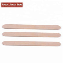 将图片加载到图库查看器，50pc 100pcs/lot Disposable Wooden Waxing Wax Tongue Depressors Sterilized Individually Paper Packing Tattoo Accessories Supplies
