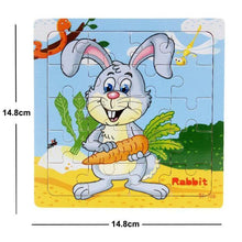Load image into Gallery viewer, 38 Style Cartoon Wooden Puzzle Children Animal/ Vehicle Toy For  2-6 Year Baby Early Educational Toys for Kids
