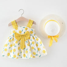 Load image into Gallery viewer, Luxury Handmade Elegant Modern Newborn Baby Girl Birthday &amp; Princess Baby Dress With Hat
