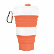 Load image into Gallery viewer, Camping Coffe Adjustable sizes Multi-colors New Collapsible Silicone Coffee Cup Mug Reusable High Temperature Water Cup Outdoor Travel 550ml
