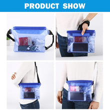 Load image into Gallery viewer, Waterproof Swimming Bag 3 Layers Water Proof Diving Beach Shoulder Waist Bag Underwater Mobile Phone Bag Case Waterproof Bag With Adjustable Waist Belt Comfortable Case For Phone
