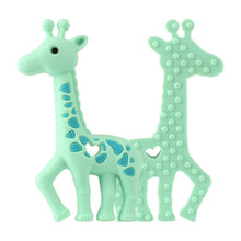Load image into Gallery viewer, 2pcs Cartoon Baby Teether Animal Silicone Teether Raccoon Elephant Koala Giraffe  Baby Teething Toys Accessories Perfect Toy For Kids
