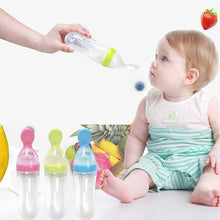 Load image into Gallery viewer, Baby Feeding Bottle Squeeze Feeding Spoon Milk Bottle Baby Training Feeder Food Supplement For Baby
