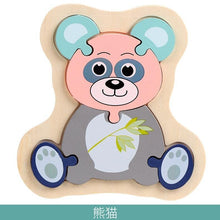 将图片加载到图库查看器，Wooden Children Colorful Animal Stevvex Puzzle for Toddler Creative Puzzle Early Educational Toys for Boys and Girls 2-4
