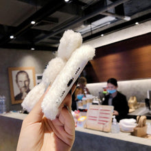 Load image into Gallery viewer, Fashion Luxury Cute Fuzzy Furry Wool Plush 3D Cute dog Plush fur phone Case For iphone 12 13 Mini 11 pro Max 6 6S 7 8 Plus X XR XS Winter Warm fur Soft Cover
