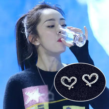 将图片加载到图库查看器，Wholesale  925  Silver Heart Zircon Earrings for Women 2020 New Trend Personality Lady Fashion Jewelry
