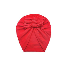 Load image into Gallery viewer, Luxury Modern Baby Headband Hat Bowknot Print Cotton Stretchy Turban Headband Infant Head Wrap Beanie Hat  For Babies and Kids
