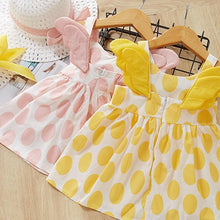 Load image into Gallery viewer, Baby Girls Dress with Sleeveless Print Floral for Birthday Party Princess Dress With Hat In Elefant Modern Style
