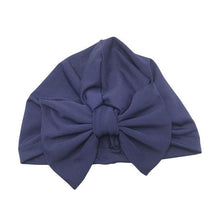Load image into Gallery viewer, Luxury Modern Baby Headband Hat Bowknot Print Cotton Stretchy Turban Headband Infant Head Wrap Beanie Hat  For Babies and Kids
