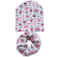 将图片加载到图库查看器，Modern Cartoon Cotton Baby Hat Winter Baby Girls Hat Newborn Boys Hats Kids Cap Scarf Set Children Beanies For Kids With Scarf
