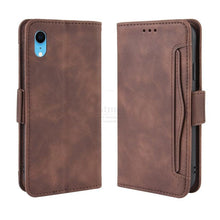 将图片加载到图库查看器，Wallet Cases For iPhone XR Case Magnetic Closure Flip Cover For iPhone X XS Max Leather Card Photo Holder Phone Bags PU Leather Flip Case Cover Stand Pocket for iPhone
