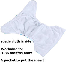 Load image into Gallery viewer, 1Pcs Reusable Cloth Diaper Adjustable Baby Nappies Washable Nappy Durable Baby Diaper
