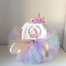 Load image into Gallery viewer, Unicorn tutu dresses for Newborn Baby girl and 1st Birthday Outfits for baby Girls In Luxury Modern New Baby Design
