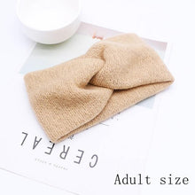 Load image into Gallery viewer, Handmade Baby Headband Women Girl Twisted Hair Band Kids Woolen Headwrap Toddler Turban Hair Accessories For Mother and Daughter
