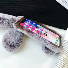 Load image into Gallery viewer, Comfortable Bunny Funny Women Phone Cover For iPhone 12 mini 11 Pro Max Hairy Cute Rabbit Animal Case For iPhone XS MAX XR Soft Lightweight Phone Cover Girl Gifts
