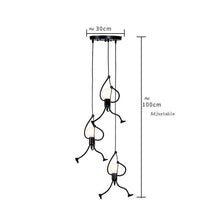 Load image into Gallery viewer, Industrial Metal Pendant Light, Creative Cartoon Ceiling Light Fixture, Indoor Hanging Lamp, Modern Minimalist Lamps for Bedrooms Loft Study Restaurant Entryway Foyer, E27 Great decoration for Bedroom and Kids Room
