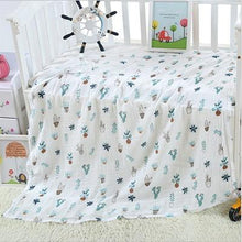Load image into Gallery viewer, Muslin 100% Cotton Baby Swaddles Soft Newborn Blankets Bath Gauze Infant Wrap Sleep sack Stroller .
