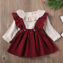 Load image into Gallery viewer, Toddler Baby Girl  Dotted Romper Tops Strap Dress Cotton Clothes Skirt Cover Up
