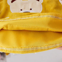 将图片加载到图库查看器，Modern Designer Girls Dress Set Cartoon Bear Pocket Corduroy Dress Shirt Spring Autumn Spring Tutu Dress For Girls
