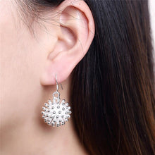 Load image into Gallery viewer, DOTEFFIL 925 Sterling Silver Firework Flower Necklace Earring Set Popular Charm Nice Necklace Earring Sets Women's Jewelry
