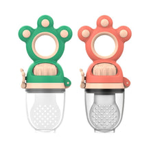 将图片加载到图库查看器，Modern Rotary Seal Non Slip Home Safe Baby Fruit Feeder Pacifier Fresh Food Bite Bag Soft Silicone Teething Toy For baby and Kids
