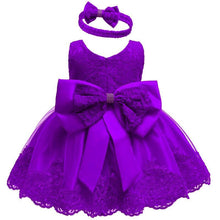 将图片加载到图库查看器，Luxury Modern Baby Girl Christmas Dress Newborn Baby Girls Bow Dresses For Baby 1st Year Birthday Party
