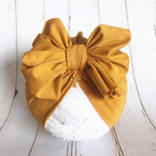 Load image into Gallery viewer, Cute Baby Hat Toddler Kids Soft Cotton Turban Beanies Hat Boy Girl Floral Bowknot Head Wraps
