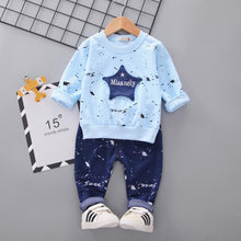 Load image into Gallery viewer, Baby Boys Costume Letter Tracksuit Tops Pants 2PCS Children Boy spring Outfits In Modern Sport Deisgn Made for Kids
