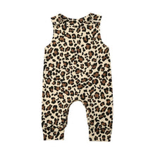 将图片加载到图库查看器，Newborn Baby Girl/ Sleeveless/ Long Sleeve Leopard Romper Jumpsuit Outfit For Babies In elegant Modern Deisgn
