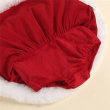 Load image into Gallery viewer, Baby Girls Christmas Romper  Ruffles Fly Sleeve Sequins Red Party Dress Unique Design Excellent Look
