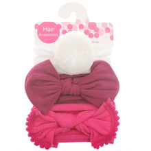 Load image into Gallery viewer, Fashion Baby Nylon Bow Headband Newborn Bowknot Round Ball Head wrap Flower Turban Girls Hair Bands Bow For Kids
