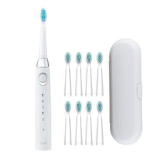 Load image into Gallery viewer, Sonic Electric Toothbrush For Adults And Kids Brush Heads Travel Case Included and Folding Cup 5 Modes USB Rechargeable Bulid in 2 Mins Timer 40000 VPM M10 Smart Ultrasonic Teethbrush Travel Case Oral Care Brush 8 Teeth Heads
