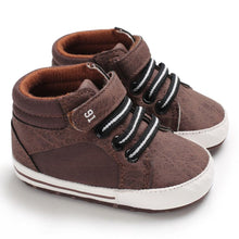 Load image into Gallery viewer, 0-18M Newborn Baby Soft Sole Shoes Boys Kids Lace-Up Ankle Boots Sneakers Perfect Baby Gift

