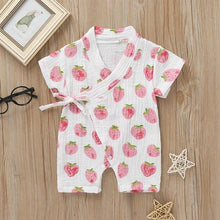 将图片加载到图库查看器，Summer Baby Girl/Boys Clothing Short-sleeved Rompers Jumpsuit Floral Print  Cute Soft Newborn Infant Baby Playwear For Girls and Boys Kids
