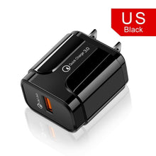 Load image into Gallery viewer, Quick Charge 3.0 USB Charger QC 3.0 Fast Charging  Plug Adapter Wall Mobile Phone Chargers
