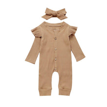 Load image into Gallery viewer, Baby Girl Boy Cotton Clothes Knitted Romper Jumpsuit With Bow In Classic Style For Girls Baby
