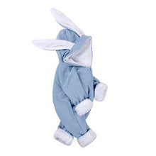 Load image into Gallery viewer, Winter Baby Rompers Newborn Boys Girls Clothes Rabbit Ear Hooded Jumpsuit infant In Luxury Rabbit Design
