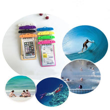 Load image into Gallery viewer, Colorful Pouch Universal Waterproof Cell Phones Useful Dropping Convenient To Use Lightweight Portable Bags Plastic Waterproof Underwater Pouch for Mobile Phone Case &amp; Strap 3.5 -6 inch
