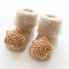 将图片加载到图库查看器，Cute Baby Thickening Furry Mid Floor Socks For Newborn Baby Boys And Girls Soft And Comfortable Footwear
