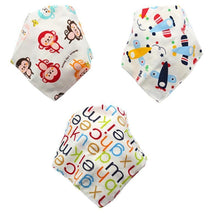 将图片加载到图库查看器，Cartoon Cotton Newborn Baby Boys and Girls Bibs Baby Towel Scarf Children Cravat Infant Kids Scarf
