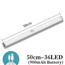 Load image into Gallery viewer, LED Night Light Motion Sensor Wireless USB Rechargeable Night lamp For Kitchen Cabinet Wardrobe Wall Lamp Mobile Lamp With Sensors

