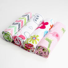 Load image into Gallery viewer, Baby Blanket Set 100% Cotton Flannel Baby Swaddles Soft Newborns Blankets Baby Blankets Baby Swaddle Wrap
