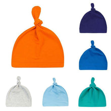 将图片加载到图库查看器，Newborn Boys Girls Beanies Caps Cute Toddler Beanie Infant Cotton Knot Sleep Hats For Kids
