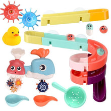 Load image into Gallery viewer, Bath Toys Suction Cup Marble Race Orbits Track Kids Bathroom Bathtub Play Water Toy Shower Games For Kids

